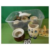 Box with Assorted Flower Pots