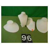 White Jewelry Displays