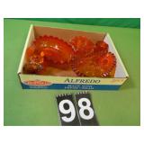 Flat of Carnival Glass