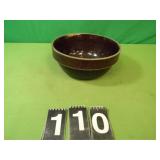 Brown Crock with Crack