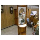 Hall Tree With Marble Top 79" x 24"