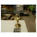 Brass Based Oil Lamp 21"