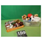 2 Flats with Flower Pots and Collectables