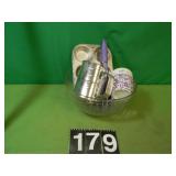 Lg Mixing Bowl with Muffin Pan ~ Sifter and Cup