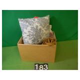 Box with Rope Pillow and Flower Pot