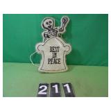 Electric Skeleton & Tombstone Sign