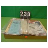 Flat w/Old Mortgage Papers & 1959 SantaFe Magazine