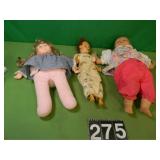 3 Dolls including a Hide A Baby