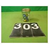 Small Jar Of Marbles