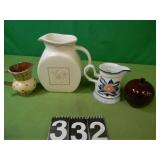3 Pitchers & Wooden Apple