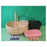 1 Lg Basket & 2 Small Baskets