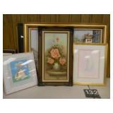 3 Pictures Rose is 30" x 17"