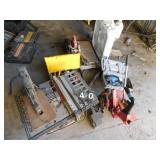 Pile of Misc. Power Nailer Table Saw, Tile cutter
