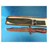 Red Undead Gasher Knife