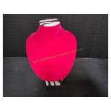 12" Zebra Necklace Display, Hot Pink