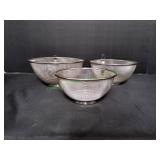 Stainless Steel Mesh Strainer, 3pc