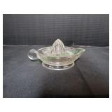 Vintage Heavy Glass Hand Juicer