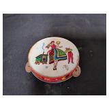 6.5" Vintage Dancing Gypsies Metal Tambourine