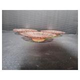 (3) 8" Pink Depression Bowls