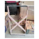 Wood Stand w/ Roller Pole