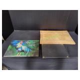 (2) Tempered Glass & (1) Wood Cutting Board
