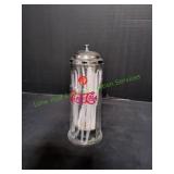 Pepsi-Cola Glass Straw Holder