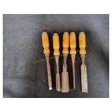 (5) Wood Chisels