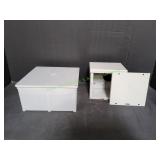 (2) Metal Electrical Boxes