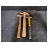 Claw Hammer w/ (2) Ball Peen Hammers
