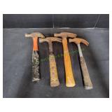 (1)Wood Handle Claw Hammer w/(3)Claw Hammers