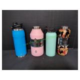 (4) Stainless Steel Water Bottles