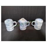 Vintage Ceramic Denim Salt & Pepper Shakers