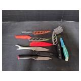 (6) Kitchen Knives & Chef