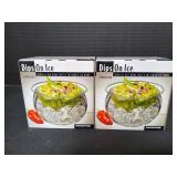 (2) Prodyne Dips On Ice Acrylic Dip Bowl Sets