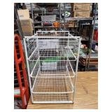 4-Tier Rack w/ Wire Storage Baskets