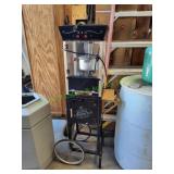 Old Fashioned Movie Time Popcorn Machine on Wheels