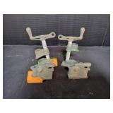 (2)Adjustable Clamp Iron Tools &(2)3/4 Pipe