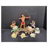 Indian Figurines, Porcelain Rose Figurines & More