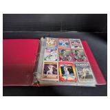 Binder of 1980s - 1990s Baseball Trading Cards