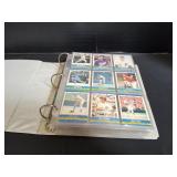 Binder of 1980s - 1990s Baseball Trading Cards