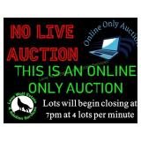NO LIVE WEBCAST THIS WEEK - ONLY ONLINE AUCTION