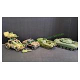(4) Large G I Joe Vehicles