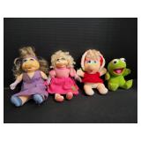 (3) Vintage  Miss Piggy & (1) Kermit the Frog