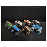 (7) 1:64 Scale Diecast Monster Trucks