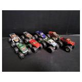 (8) 1:64 Scale Diecast Monster Trucks