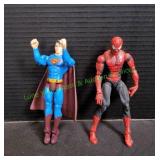 Spiderman & Superman Action Figures
