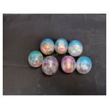 (7) Vintage Gum Ball Machine Toys