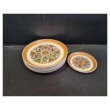 (5) Denby / Langley Canterbury Plates
