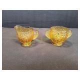 Fenton Daisy Button Creamer & Sugar Bowls