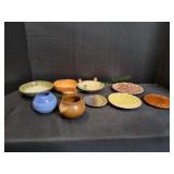 Pottery Vases, Bowls & Plates